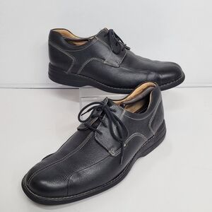 Johnston & Murphy Oxfords Shuler Black Bicycle Toe‎ Sz 10 1/2M